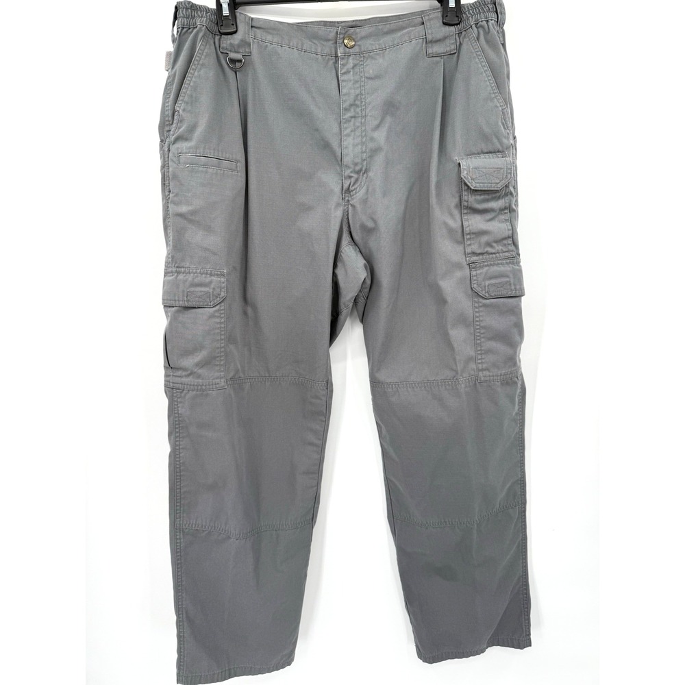 5.11 Tactical Cargo Pants Mens 42 Gray 74273 Ripstop Workwear Utility Pockets